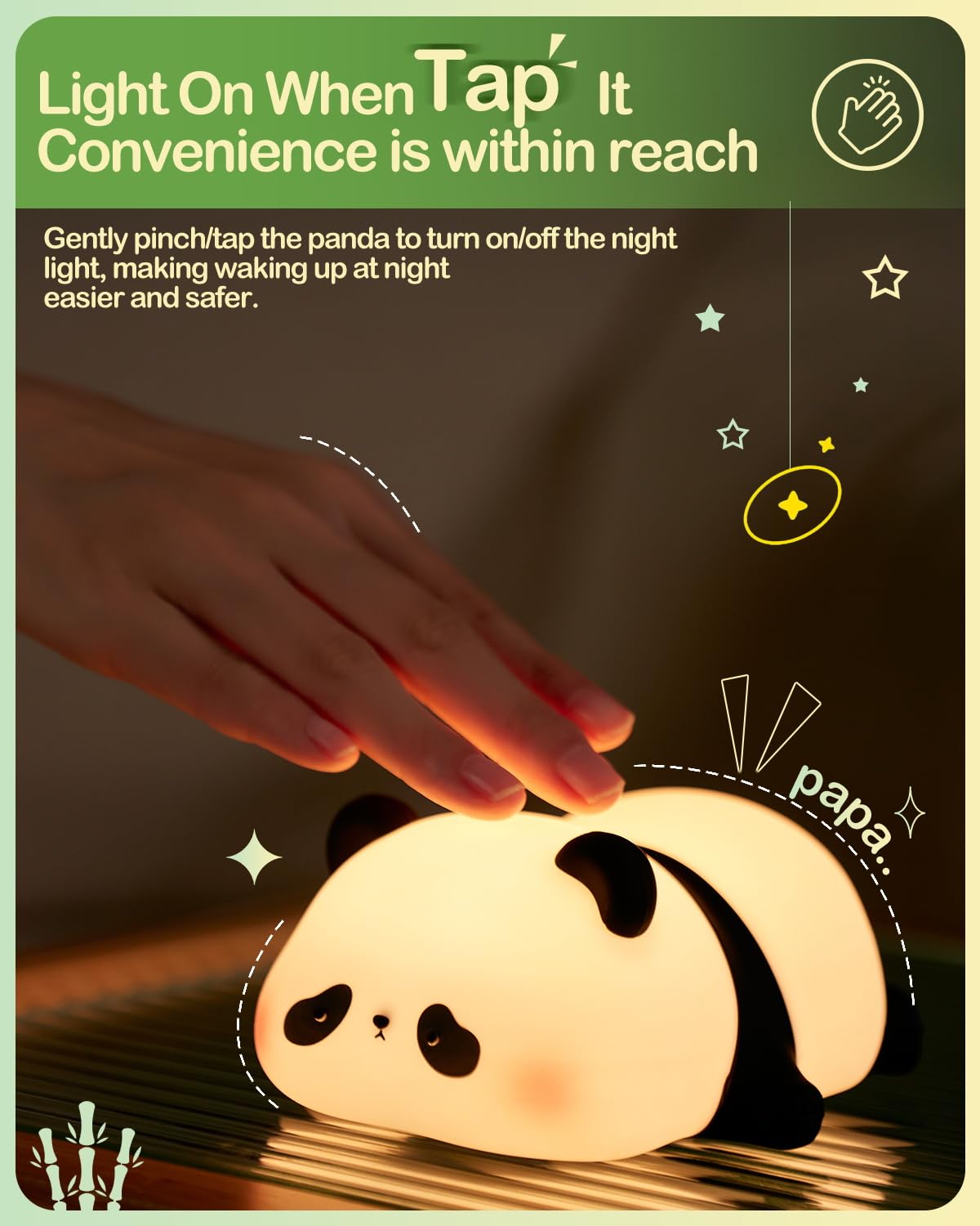 LUMOVA™ – Panda Silicone LED Night Lamp