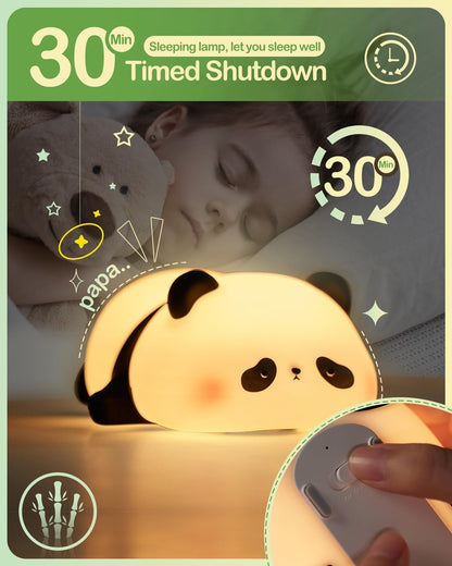 LUMOVA™ – Panda Silicone LED Night Lamp